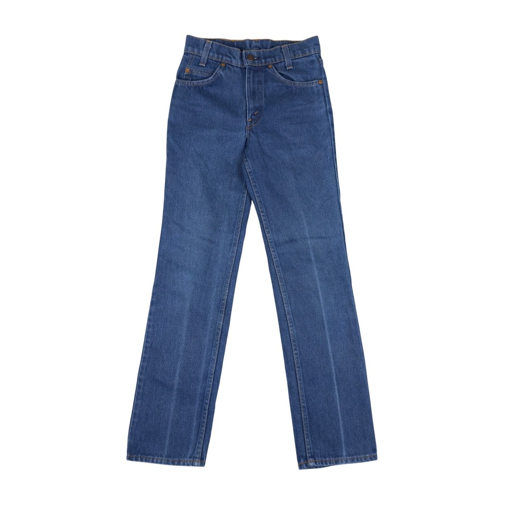 Vintage Levi's Orange Tab Student Womens 26 Blue Mid‎ 80s Straight Leg Jeans